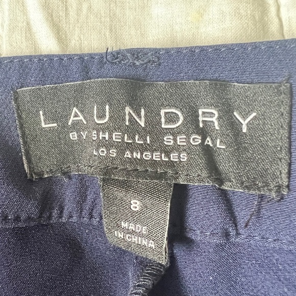 Laundry by Shelli Segal Womens Navy Trouser Work Formal Everyday Casual Pants 8 - Picture 3 of 11